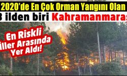Kahramanmaraş en çok orman yangını meydana gelen illerden biri oldu