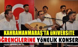 Afşin'de üniversite öğrencilerine yönelik konser etkinliği