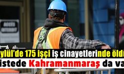 Eylül’de Kahramanmaraş dahil pek çok ilde toplam 175 işçi yaşamını yitirdi