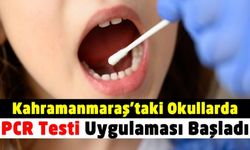 Kahramanmaraş dahil 10 ilde okullarda PCR testi uygulaması başladı