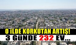 O ilde korkutan artış! 3 günde 232 ev...