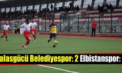 Elbistanspor, Talasgücü Belediyespor’a 2-1 mağlup oldu!