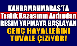 Kahramanmaraş'ta 12 yaşındaki İhram hayallerini tuvale döküyor!