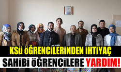 KSÜ öğrencilerinden ihtiyaç sahibi öğrencilere giysi yardımı!