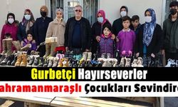 Gurbetteki Hayırseverler Kahramanmaraş'taki ihtiyaç sahibi çocuklara yardımda bulundu