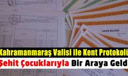 Kahramanmaraş'ta protokol, şehit çocuklarıyla "karne hediyesi" etkinliğinde buluştu