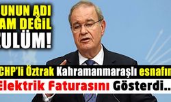 Kahramanmaraşlı esnafın elektrik faturasını gösteren Öztrak: Bunun adı zam değil zulüm