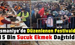 Osmaniye'de düzenlenen festivalde 15 bin sucuk ekmek dağıtıldı