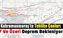 Kahramanmaraş ciddi bir deprem tehdidi altında Her an 7 ve civarında bir deprem üretebilir!
