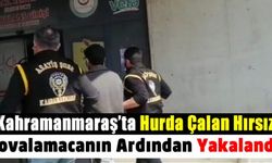 Kahramanmaraş'ta Bir İşyerinin Önünden Hurda Çalan Hırsız Yakalandı!
