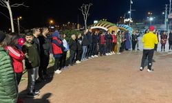Kahramanmaraş'ta Bisiklet Yolunda Obezite'ye Dikkat Çekmek İçin Sabah Sporu Yaptılar!