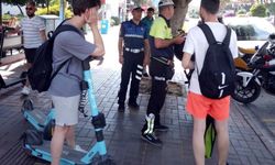 Alanya'da elektrikli scooter sürücülerine ceza