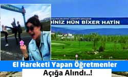 Kürtçe Tabela Önünde El Hareketi Çeken 4 Öğretmen Açığa Alındı!