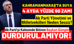 Kahramanmaraş'ta suya zam üstüne zam! Ocak'tan Mayıs'a yüzde 60 zam geldi