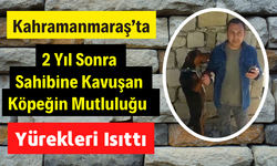 Kahramanmaraş'ta Sahibiyle 2 Yıl Sonra Karşılaşan Köpeğin Mutluluğu Yürekleri Isıttı