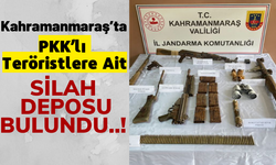 Kahramanmaraş'ta Jandarma Ekipleri PKK'nın Silah Deposunu Buldu!