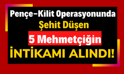 Beş Askerimizi Şehit Eden Teröristler Öldürüldü!