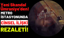 Bebek'ten Sonra Bir Akılalmaz Görüntü de Ümraniye'den! Metro Girişinde İlişkiye Girdiler!