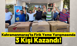 Kahramanmaraş'ta Firik Yeme Yarışmasının Kazananlarına 10 Kilo Tarhana!