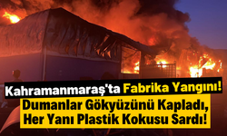 Kahramanmaraş'ta Fabrika Yangını Büyük Korkuya Sebep Oldu