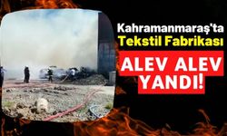 Kahramanmaraş'ta Fabrika Yangını: Tonlarca Tekstil Malzemesi Kül Oldu!