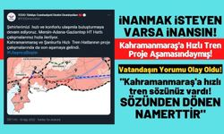 Devlet Demiryolları'ndan Kahramanmaraş'a hızlı tren açıklaması