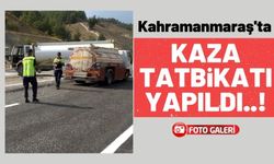 Kahramanmaraş'ta Jandarma Ekipleri Trafik Kazası Tatbikatı Yaptı!