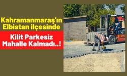 Elbistan Belediyesi'nden 171,2 Milyon Lira Değerinde Kilit Parke Çalışması!