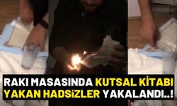 İzmir'de Kuran-ı Kerim'e Büyük Saygısızlık: İçki Masasında Kutsal Kitabı Yaktılar!