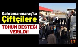 Kahramanmaraş'ta Üreticilere Nohut Tohumu Desteği Verildi!