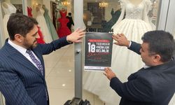 Kahramanmaraş'ta İş Yerlerine, Erken Yaşta Evlilikle Mücadele İçin Broşürler Asıldı!
