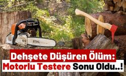 Motorlu Testerenin Üzerine Düşen Genç Kadın Feci Şekilde Can Verdi!