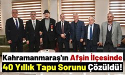Afşin'de Yeşil Evlerin 40 Yıllık Tapu Sorunu Çözüme Ulaştı!