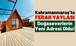 Kahramanmaraş'ta Orman İçine İnşa Edilen 'Ferah Yaylası' Doğaseverlerin Gözdesi Oldu!