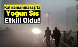 Kahramanmaraş'ta Yoğun Sis Hayatı Olumsuz Etkiledi!