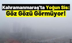 Kahramanmaraş'ta Etkili Olan Yoğun Sis Hayatı Olumsuz Etkiliyor!