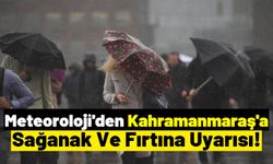 Kahramanmaraş'a Meteorolojik Uyarı: Sağanak Ve Fırtına Geliyor!