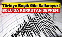 Bolu'da 4.8 Büyüklüğünde Deprem! Düzce Ve İstanbul da Sallandı!