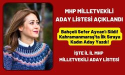 MHP Milletvekili aday Listesi! Bahçeli Sefer Aycan'a acımadı Zuhal Karakoç Dora Kahramanmaraş'ta ilk sırada