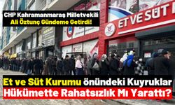 Ali Öztunç: 'Et ve Süt Kurumu satış mağazaları neden kapatıldı'