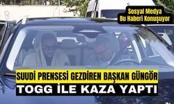 Suudi prensesi gezdiren başkan Hayrettin Güngör TOGG ile kaza yaptı