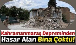 Ağır Hasarlı Binalar Tehlike Saçıyor! Kendiliğinden Çöktü!