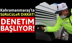 Kahramanmaraş'ta Trafik Ekipleri Kış Lastiği Denetimine Başlıyor!