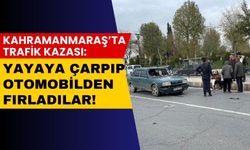 Kahramanmaraş'ta Yayaya Çarpan Otomobildeki 2 Kişi Camdan Fırladı!