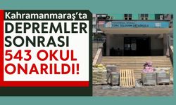 Kahramanmaraş'ta Deprem Sonrası Okullarda Onarım Sürüyor!