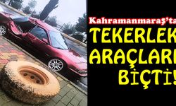 Kahramanmaraş'ta Lastik Kazası: 2 Otomobil Hasar Aldı!