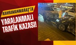 Kahramanmaraş'ta Otomobiller Çarpıştı, Sürücüler Yaralandı!