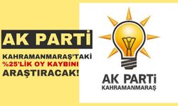 AK Parti Kahramanmaraş'ta Oy Kaybının Nedenini Araştıracak!