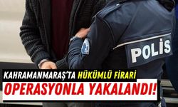 Kahramanmaraş'ta Hırsızlık Suçundan Aranan Firari Hükümlü Yakalandı!