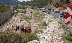 Kahramanmaraş'ta Kontrolden Çıkan Otomobil Menfeze Uçtu!
